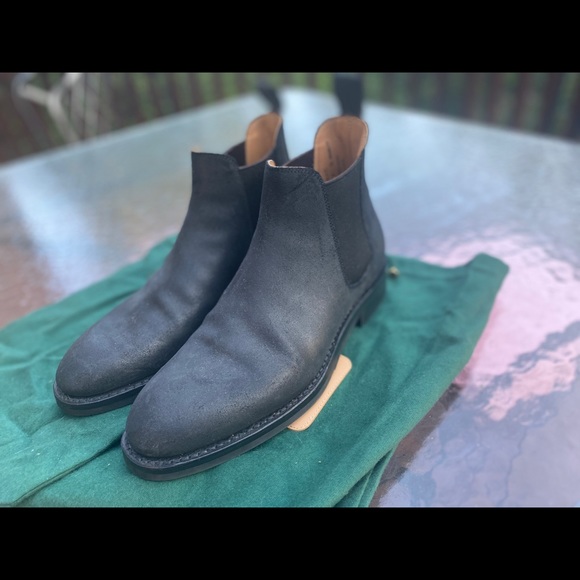 Crockett Jones Suede Chelsea Boot 